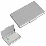 Визитница "Браш"; серебристый; 9