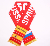 Шарф болельщика Испания - Россия 01.07.2018