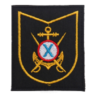 Шеврон 907-й Объединенный учебный центр ОУЦ ВМФ (пос. Ржевка Ленинградской области), 8,5х10 см