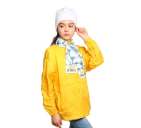 Шарф флисовый однослойный детский 10х90 см, с полной запечаткой