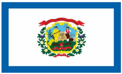 Флаг штата Западная Виргиния (США) 90х135 см