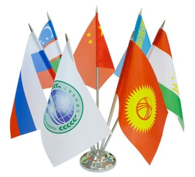 Флаг сетка, шелк 15*22 см