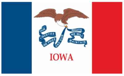 Флаг штата Айова (США) 90х135 см